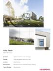 Project Sheet Villa Faun