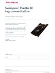 Datablad - Hætte til tagrumsventilation (Toscana tag)