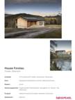 Project Sheet House Forstau