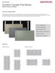 Fiche technique - Sunskin Facade Flat