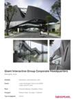 Project Sheet Giant Interactive Group Corporate Headquarters