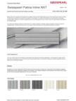 Datasheet - Patina Inline NXT