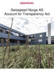 Swisspearl Norge AS Account For Transparency Act