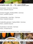 Men&uuml;plan KW 24