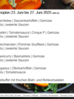 Menüplan