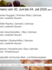 Menüplan