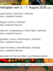 Men&uuml;plan