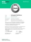 Ecobau Zertifikat Multiforce Wandbekleidung 202604.15404