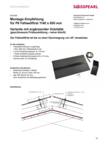 Montageempfehlung - P6 Faltwellfirst 1140x600mm Holzlatte