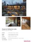 Project Sheet House on Haliburton Lake