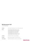 Project Sheet Multipurpose Hall