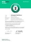 Ecobau Zertifikat Swisspearl Multiforce Wandverkleidung 202304.11811