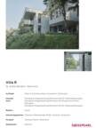Project Sheet Villa R