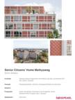 Project Sheet Senior Citizens' Home Mathysweg