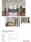 Project Sheet Historical Kinderhaus