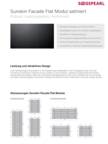 Datenblatt Sunskin Facade Flat TC sat. Gen.6 DE