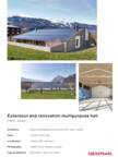 Project Sheet Extension and renovation multipurpose hall