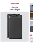 Simpla Glattziegel Produktbroschüre