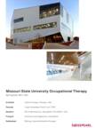 Project Sheet Missouri State University Occupational Therapy