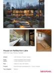 Project Sheet House on Haliburton Lake