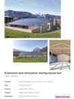 Project Sheet Extension and renovation multipurpose hall