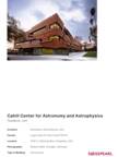 Project Sheet Cahill Center for Astronomy and Astrophysics