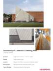 Project Sheet University of Limerick Climbing Wall