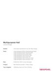 Project Sheet Multipurpose Hall
