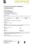 RISE Certificate SC0877-17, Construction
