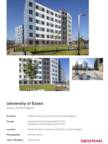 Project Sheet University of Essex