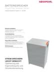Datenblatt Solar - Batteriespeicher