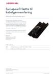 Datablad - Hætte til kabelgennemføring (bølgetag)