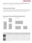 Swisspearl Datenblatt Sunskin Facade Flat Modul farbig satiniert