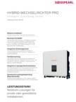 Datenblatt Solar - Hybrid-Wechselrichter PRO