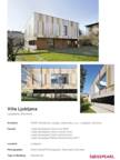 Project Sheet Villa Ljubljana
