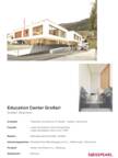 Project Sheet Education Center Großarl