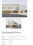 Project Sheet City Hall Oberndorf bei Salzburg
