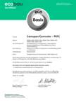 Ecobau Zertifikat Cemspan Cemcolor PEFC Brandschutzbekleidung 202206.11387