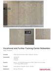 Project Sheet Vocational and Further Training Center Nidwalden