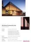 Project Sheet Wickham Community Hub