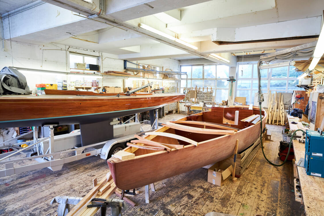 Boatyard Starnberger See, Germany