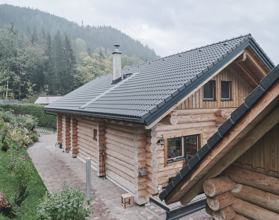 Naturstammhaus in der Steiermark