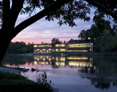 Beckwith Boathouse, Iowa City, Iowa, USA