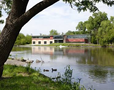 Beckwith Boathouse, Iowa City, Iowa, USA