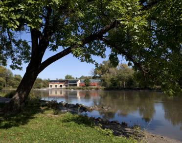 Beckwith Boathouse, Iowa City, Iowa, USA