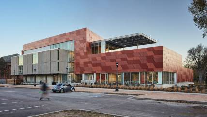Carbon-neutral facility Tutt Library, Colorado Springs, Colorado, USA