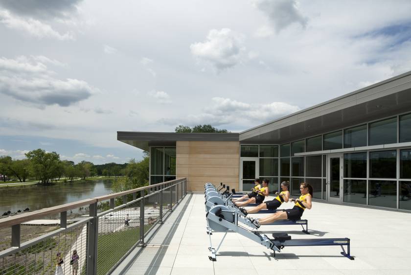 Beckwith Boathouse, Iowa City, Iowa, USA