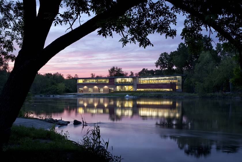 Beckwith Boathouse, Iowa City, Iowa, USA