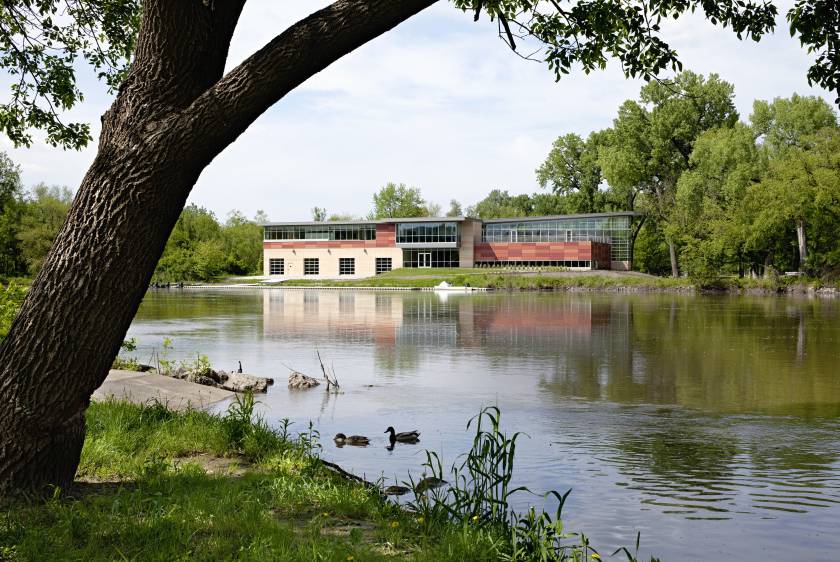 Beckwith Boathouse, Iowa City, Iowa, USA