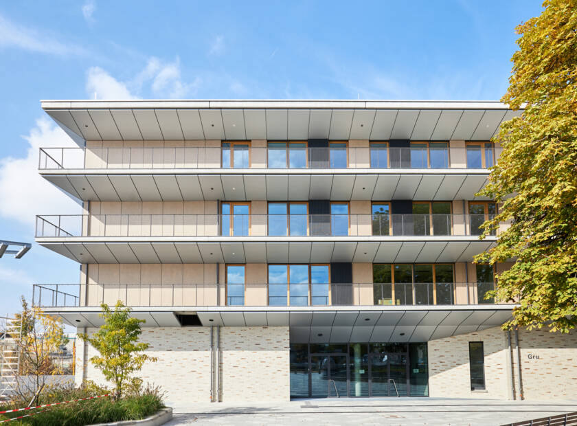 School in the factory district, Munich, Germany